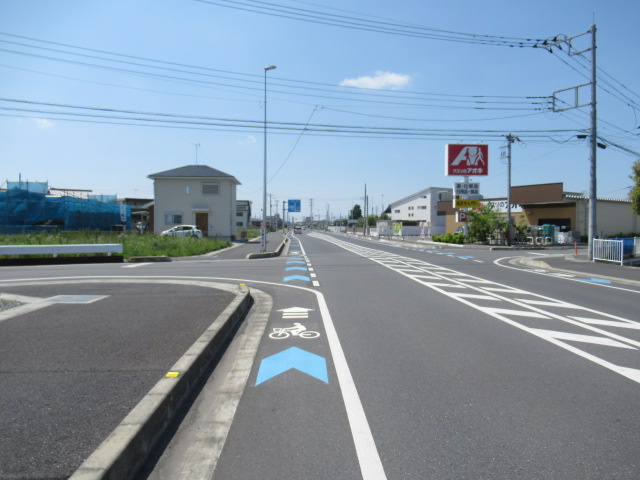 【前面道路含む現地写真】 | 熊谷市上之 4500万 土地