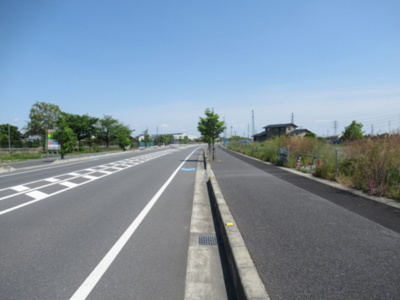 【前面道路含む現地写真】 | 熊谷市上之 4500万 土地