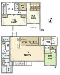 五色園４丁目戸建の間取り