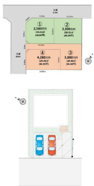 入間市久保稲荷4区画　４号棟　新築戸建ての区画図