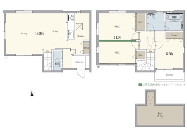 守山区深沢3期(全3棟)の間取り