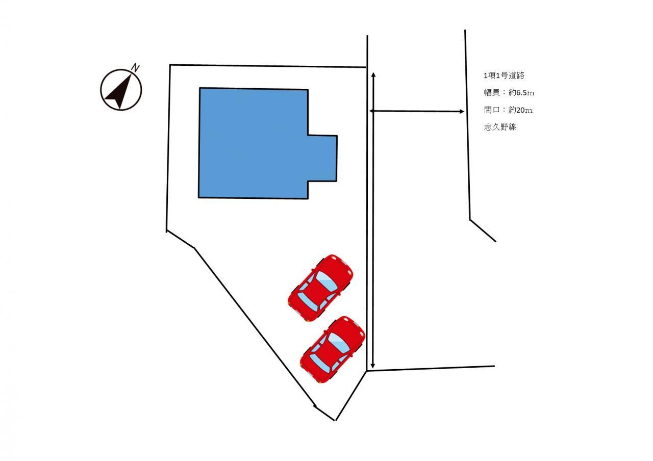 福知山市土師中古戸建（２３６－９８）の区画図