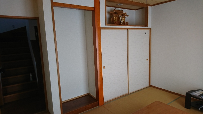 楢葉町戸建住宅の和室|和室があると落ち着いた雰囲気になりますね