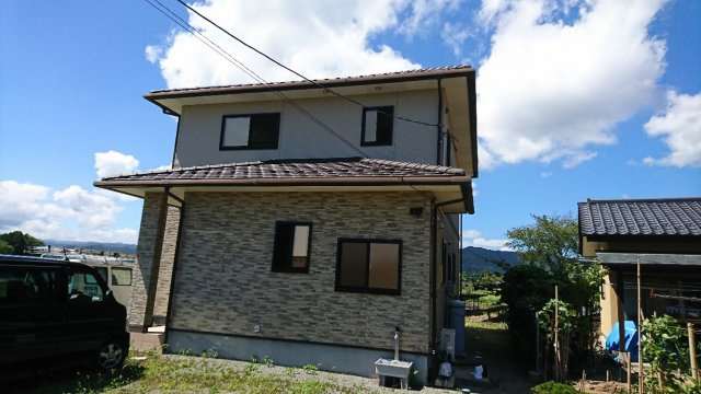 楢葉町戸建住宅の外観|おしゃれな外観です