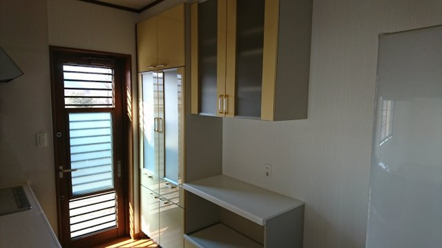 楢葉町戸建住宅のキッチン|キッチン収納