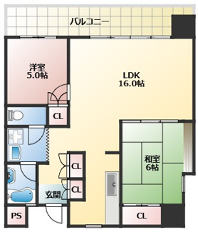 【間取り】 | 清川六番館