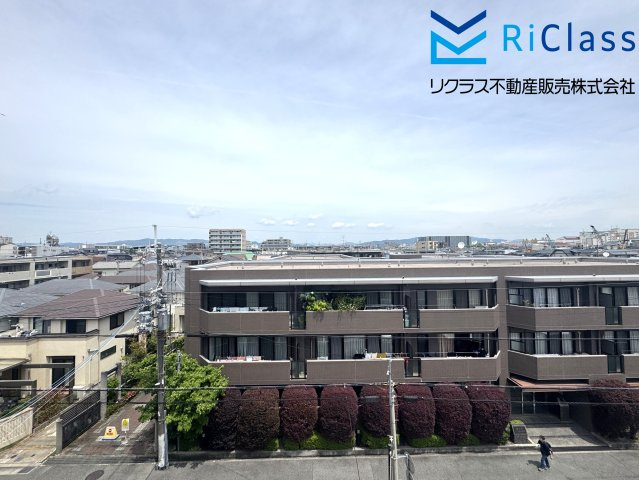 塚口コーポラスの展望|北側の窓からの眺望です