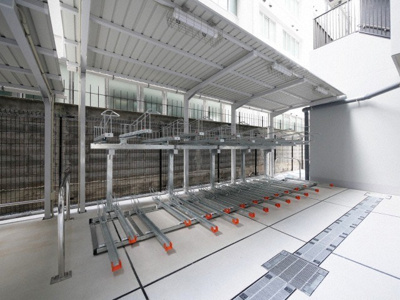 【その他共用部分】 | コンフォリア・リヴ南森町Q | 駐輪場です