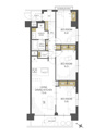 【間取り】 | 3LDK、約21坪、2階