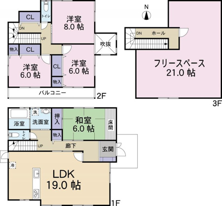 【間取り】 | 熱海市相の原町　戸建