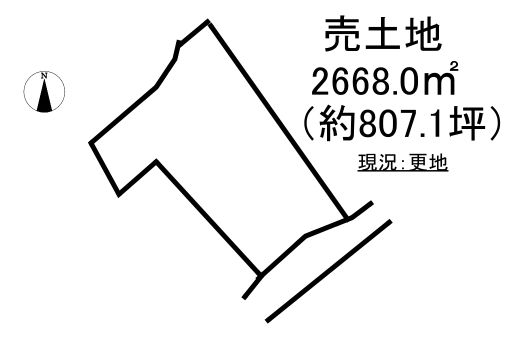 好間町北好間字源平野地 土地の土地図