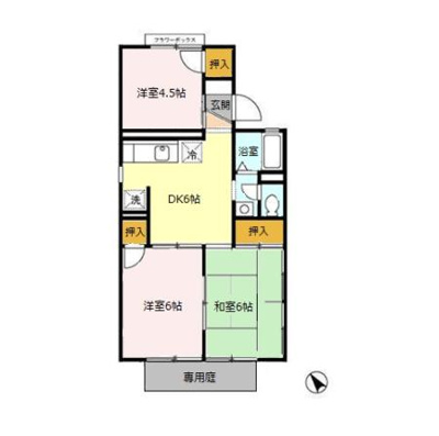 【区画図】 | 冬築タウン・パートⅡ E棟