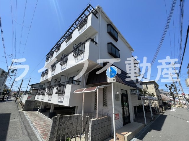 エクセレント小若江の外観|外観は落ち着いています