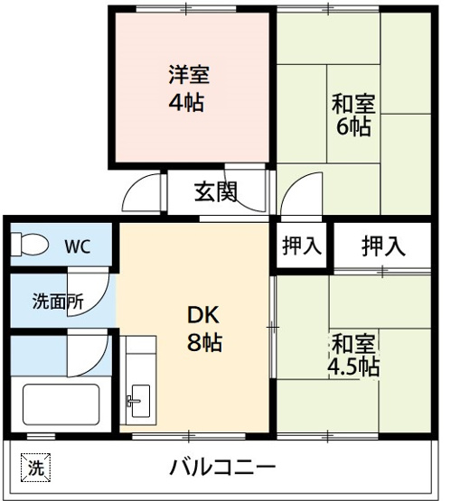 【間取り】 | 穂高ハイツ