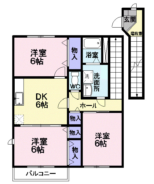 シャンブル・アロリＡの間取り|間取図