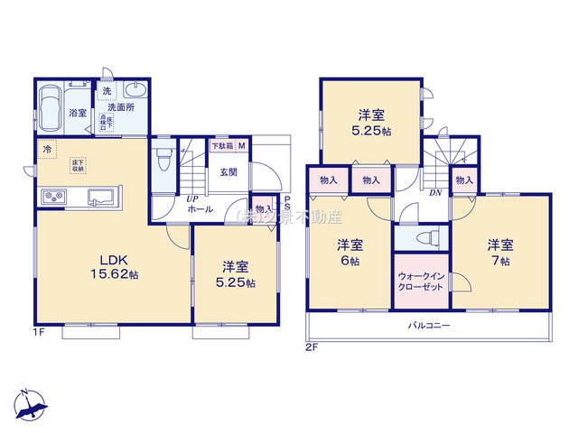 《仲介手数料無料》南区大字大谷口1079-68(全1戸)新築一戸建てハートフルタウンの間取り