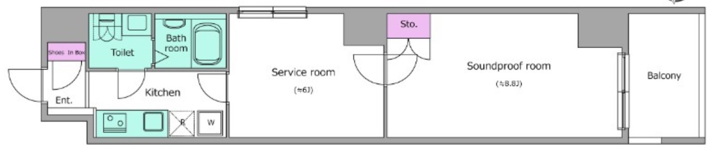レジディア横濱大通り公園の間取り