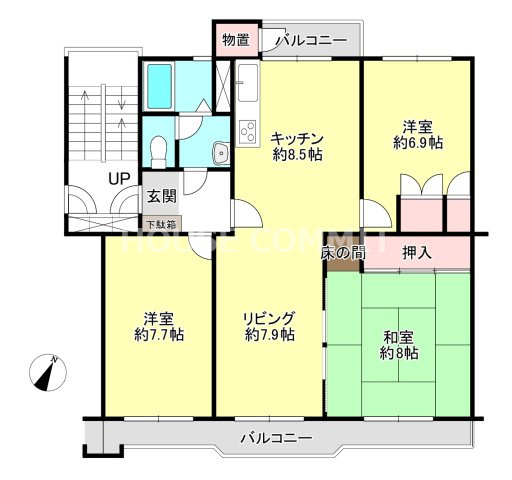 アイビ・ネオハイツ酒々井2号棟の間取り