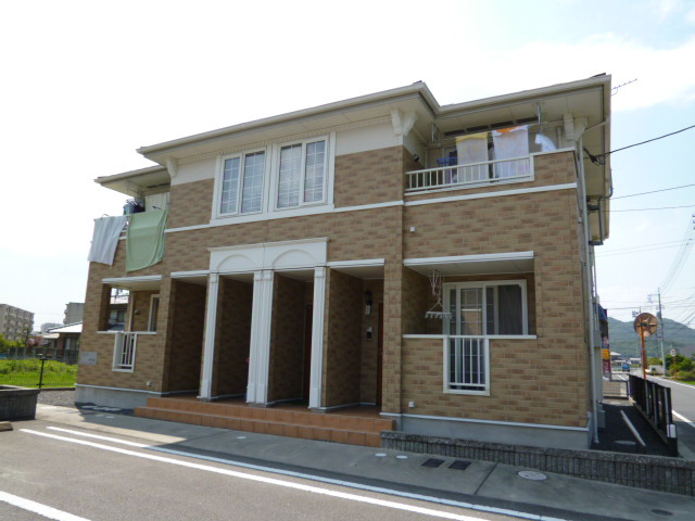 倉敷市木見のアパートの外観