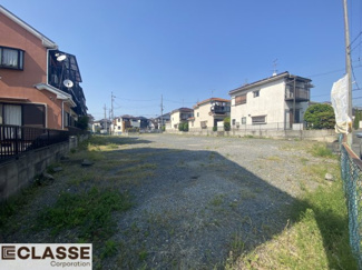 【前面道路含む現地写真】 | 城陽市久世芝ヶ原　4区画4号地　売土地　建築条件無し