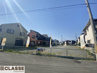 【前面道路含む現地写真】 | 城陽市久世芝ヶ原　4区画4号地　売土地　建築条件無し
