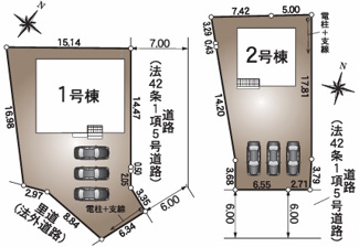【区画図】 | クレイドルガーデン田布施町下田布施第6　二号地