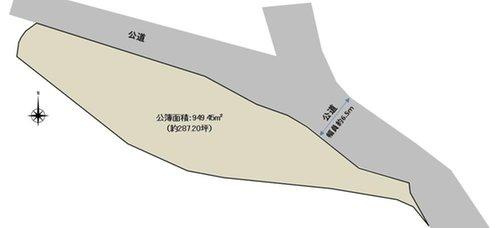 ■□■大山町赤松古家付土地■□■の区画図|敷地面積２８７坪の敷地になります。