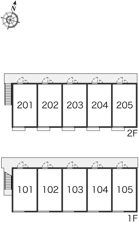 レオパレスJKクローバーの区画図|画像3