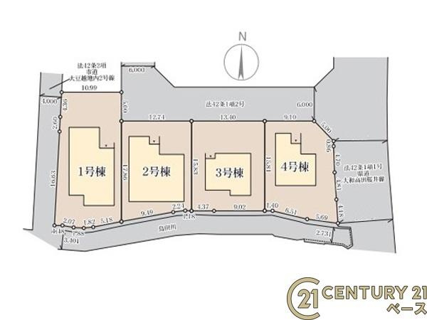 リーブルガーデン大豆越 ４号棟 ／新築一戸建の区画図|■こちらの物件は４号棟です！■