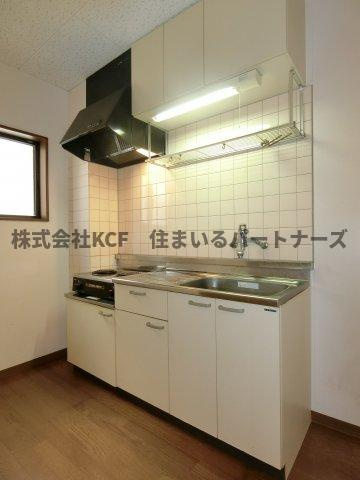 コーポ杏A棟のキッチン|キッチンでお料理をお楽しみください