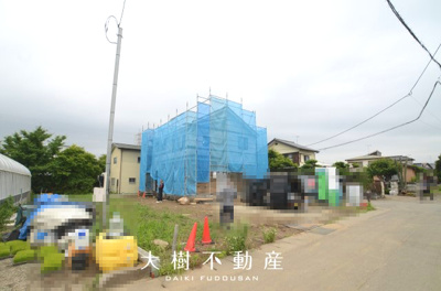 【外観】 | 海老名市上郷４丁目　新築戸建て 全1棟【仲介手数料無料】 | ※令和7年6月上旬に撮影