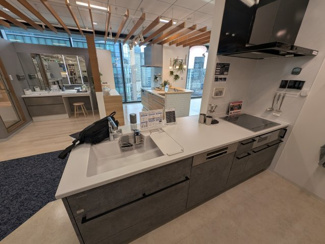 【キッチン】 | 仮称）御願塚６丁目新築アパート | 大理石天板＆シンク　スライド収納　食器洗乾燥機　