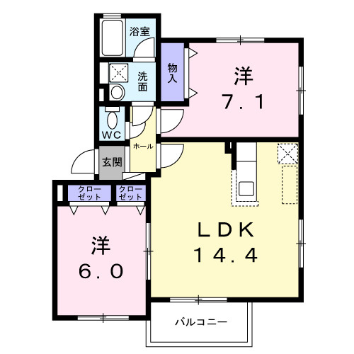 ジャパン・ビレッジウェストの間取り