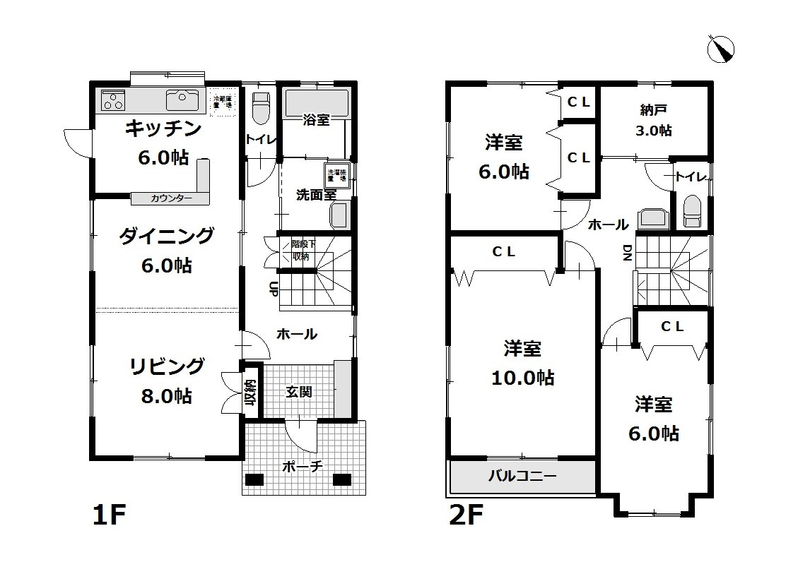 諏訪市清水１丁目の中古一戸建の間取り