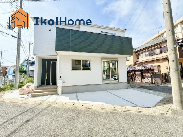 神戸市西区上新地1期2丁目　新築戸建の外観|人気の角地で、陽当り・通風良好です♪閑静な住宅街で、収納も豊富！広々LDKと住環境も良好です◎