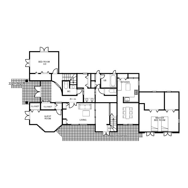 富士山望む大型売家