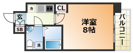 セレニテ三宮プリエの間取り