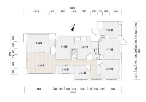 パレスフィールド国府台ＰＡＲＴ２の区画図