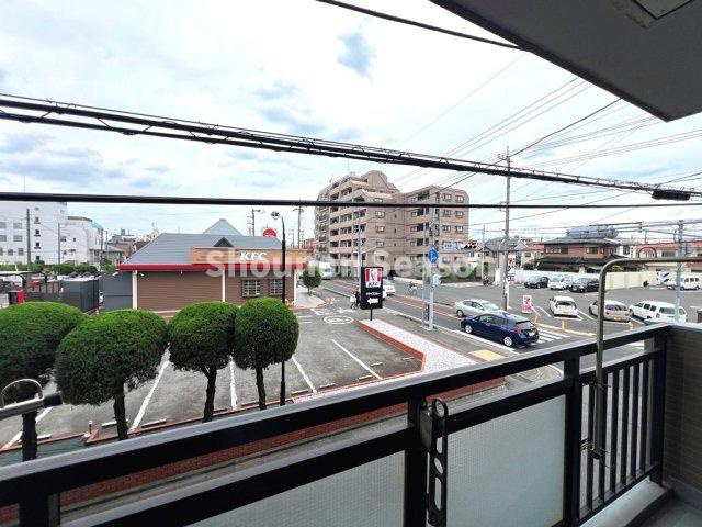 【バルコニー】 | 前面には遮るものもないので、気持ちの良い風が吹き抜けますよ♪