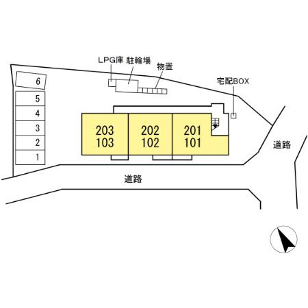 アルファコートの区画図