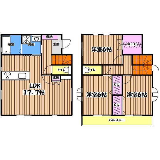 【間取り】 | 芋窪６丁目戸建賃貸住宅