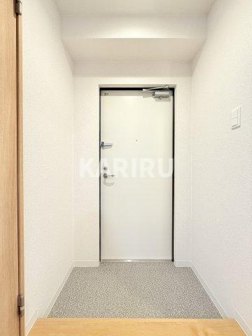 ソリティア桃谷の玄関