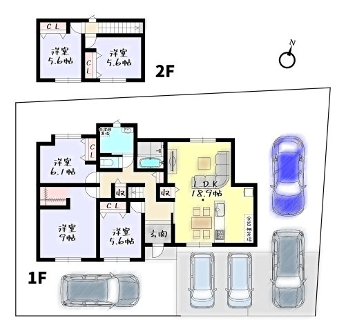 【間取り】の画像