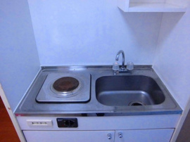 コンパクトなキッチンで掃除もラクラク