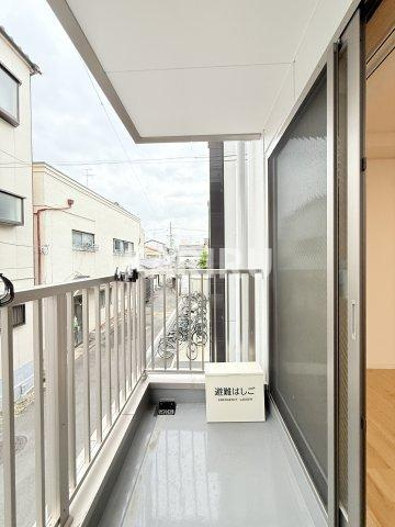 ソリティア桃谷のバルコニー