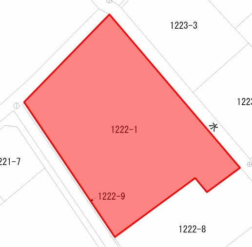 桐生市広沢町5丁目土地の土地図