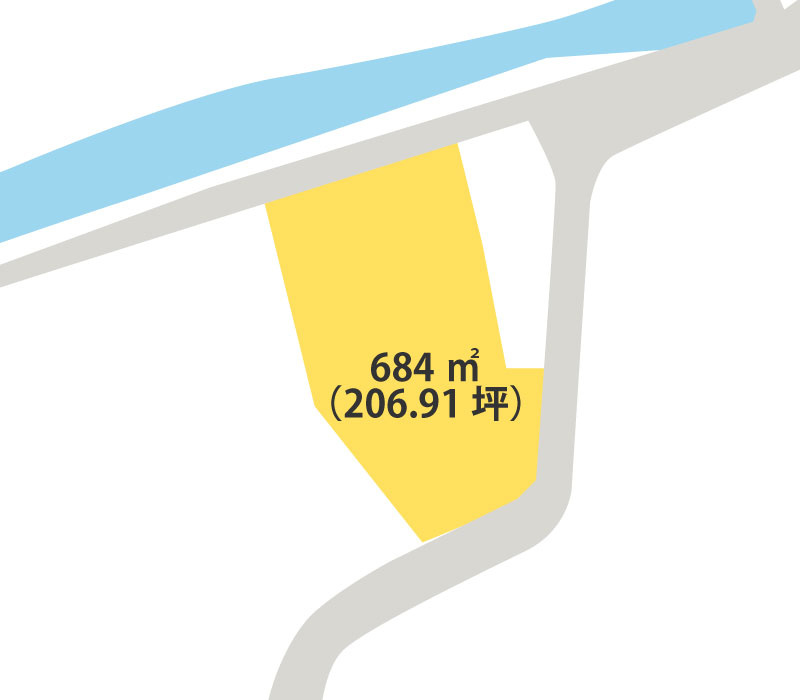紀の川市花野・土地・56917の区画図