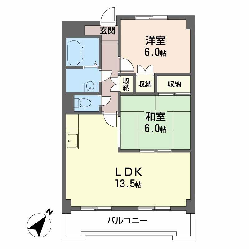 吉与ハイムの間取り