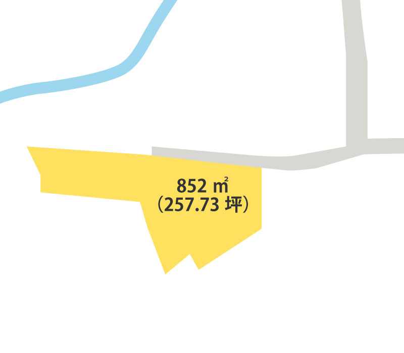 紀の川市花野・土地・56918の区画図