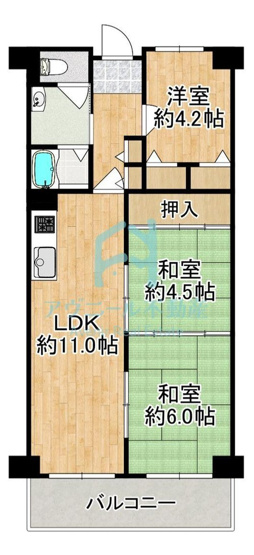 【間取り】 | ネオコーポ門真東